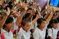 Anak-anak korban banjir...