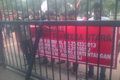 Demonstran di kemendagri...