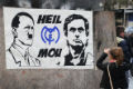 Poster Hitler dan Mourinho...