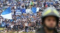 Bus terbalik, fans Brescia...
