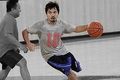 Asyik bermain basket,...