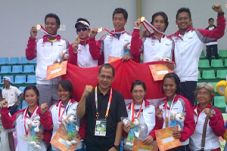 Tim tenis Indonesia...