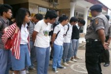 Terjaring razia, pelajar...