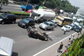 Sedan BMW terbalik di...