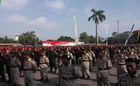 Ribuan Satgas MTA menyerukan...