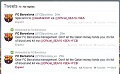 Akun twitter Barca dibajak...