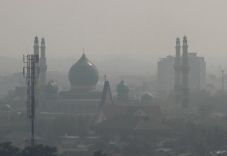 Kabut asap di Padang...