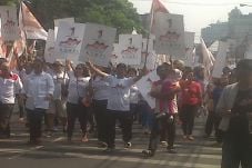 Ribuan Pendukung Prabowo-Hatta...