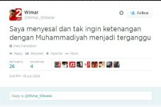 Wimar Menyesal Ganggu...