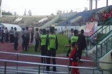 Polisi Kawal Ketat Laga...