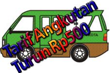 Tarif Angkutan Turun...