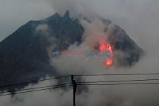 Debu Sinabung Capai...