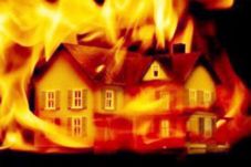 Rumah Terbakar di Sleman
