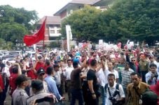 Ribuan Massa Pendukung...