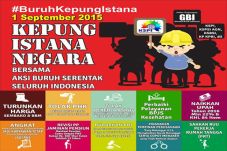 Ribuan Buruh Demonstrasi,...