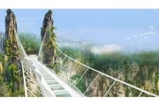 Zhangjiajie, Jembatan...