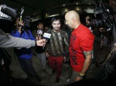 Tiba di LA, Pacquiao...