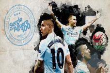 Gol ke-100 Kun Aguero...