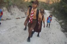 Siswa di Pulau Berhala...