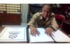 Nabil, Siswa Tuna Netra...