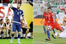 Duel Vargas vs Messi...