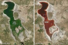 Warna Danau di Iran...
