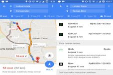 Sekarang Google Maps...