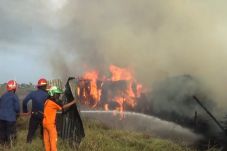 Pabrik Kayu Terbakar,...