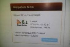 Gempa 5,1 Skala Richter...