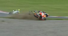 Dani Pedrosa Terjatuh...