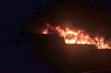 Bus Terbakar di Tol...