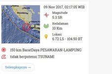 Gempa Bumi 5,3 SR Guncang...