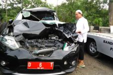 Mobil Sekda Cimahi Kecelakaan,...