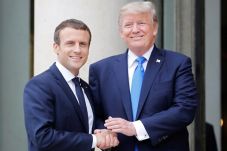 Gedung Putih: Trump-Macron...
