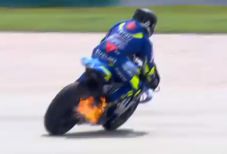 Motor Iannone Terbakar...