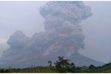 Gunung Sinabung Keluarkan...