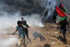 Puluhan Demonstran Palestina...