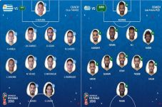 Susunan Pemain Uruguay...