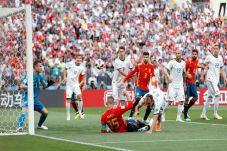 Laga Spanyol vs Rusia...