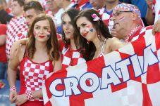 Laga Kroasia vs Denmark...
