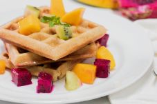 Waffel Buah untuk Sarapan...