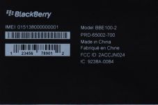 Disertifikasi FCC, BlackBerry...