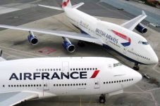 Air France dan British...