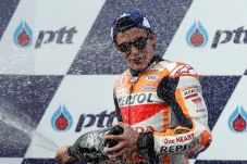 Senangnya Marc Marquez...