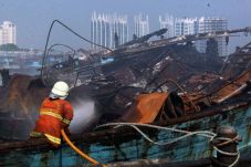 Kebakaran Kapal Muara...