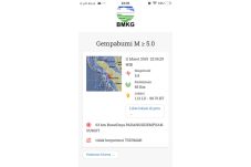 Gempa 5,8 SR, Warga...