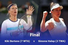 Halep v Bertens di Final,...