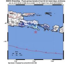 Gempa 4,9 SR di Jembrana...