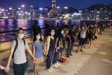 Demonstran Hong Kong...
