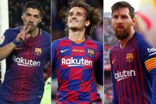 Trio Messi, Suarez,...
